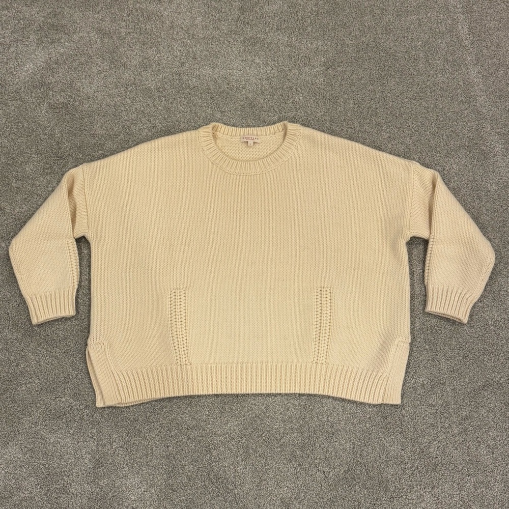 Demylee cream cropped sweater, NWOT